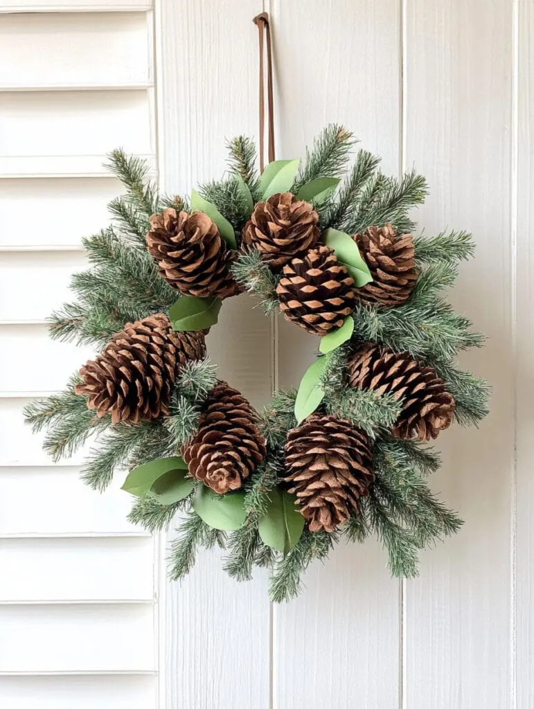 This cozy pinecone wreath is a timeless project for harvest craft ideas and makes a beautiful door decoration. It’s ideal as fall DIY crafts for adults or as autumn crafts for seniors looking for festive yet simple seasonal activities.