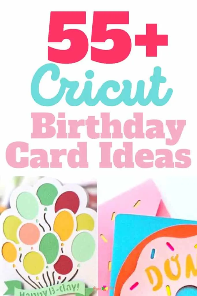 balloon birthday card and donut birthday card