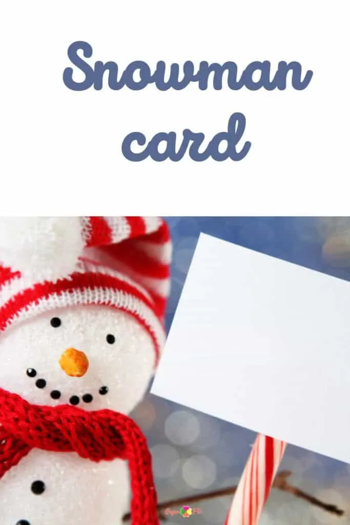 Snow man card