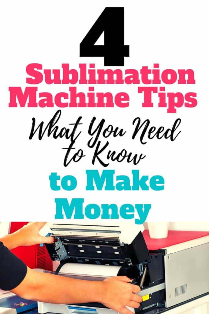 person using a sublimation machine