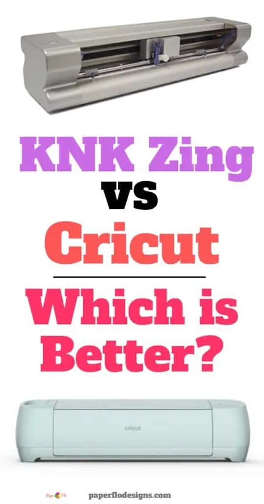 KNK Zing and Cricut Maker cutting machines