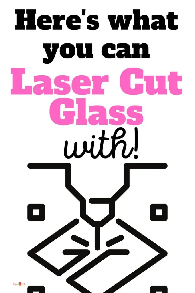 line drawing of a laser cutting glass