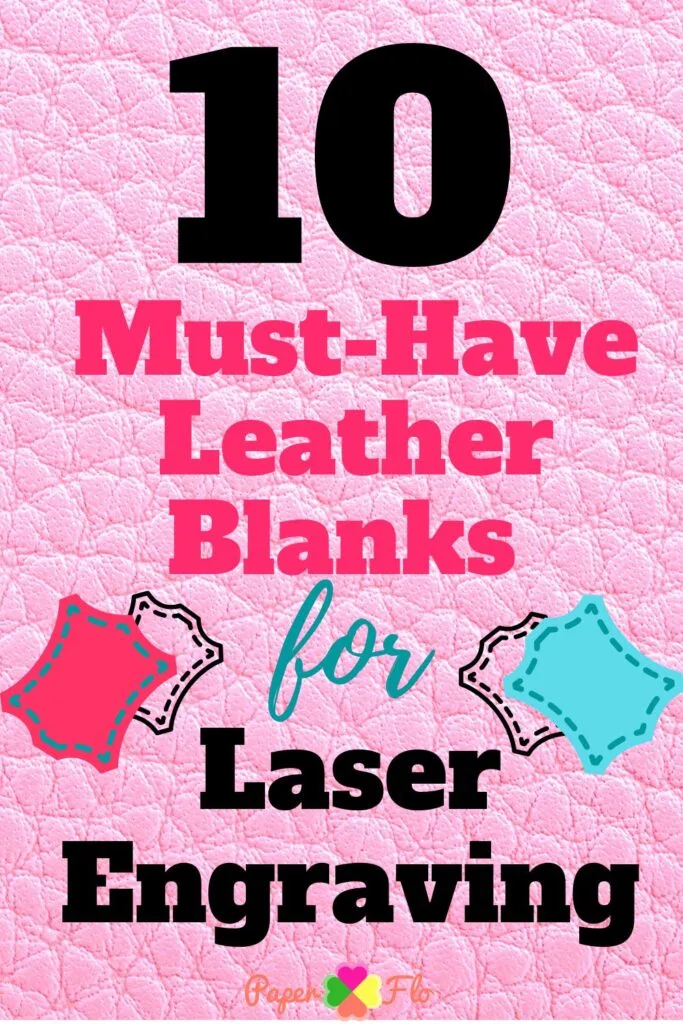 graphic drawings of leather patches in pink and teal.
