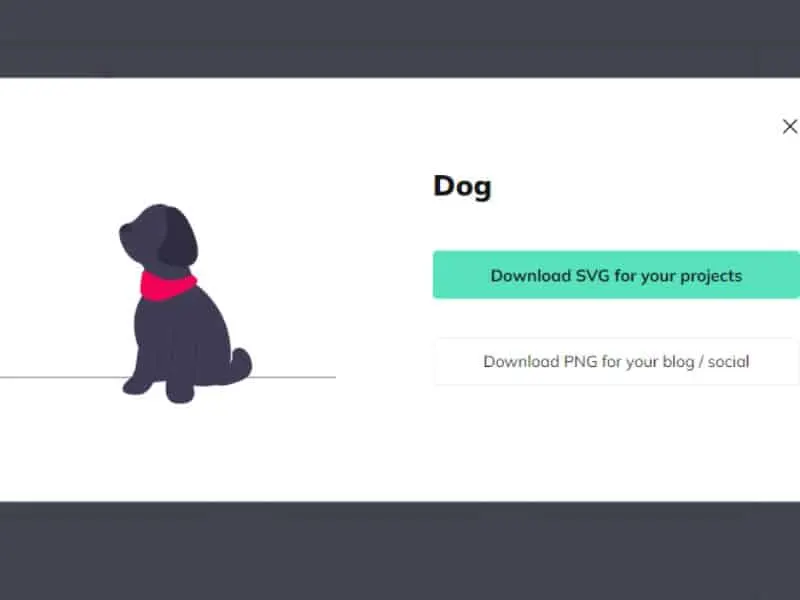 Undraw dog svg