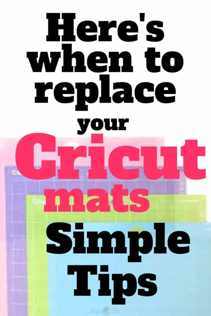 4 different cricut mats stacked on top of each other.