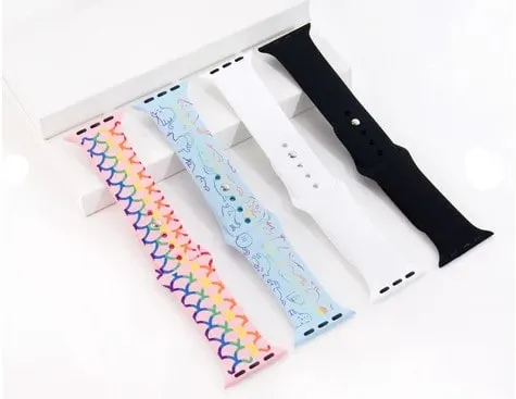 fitness tracker watch bands custom laser engraved