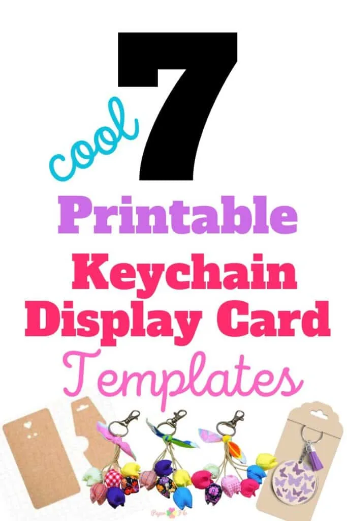 7 cool printable keychain display card templates