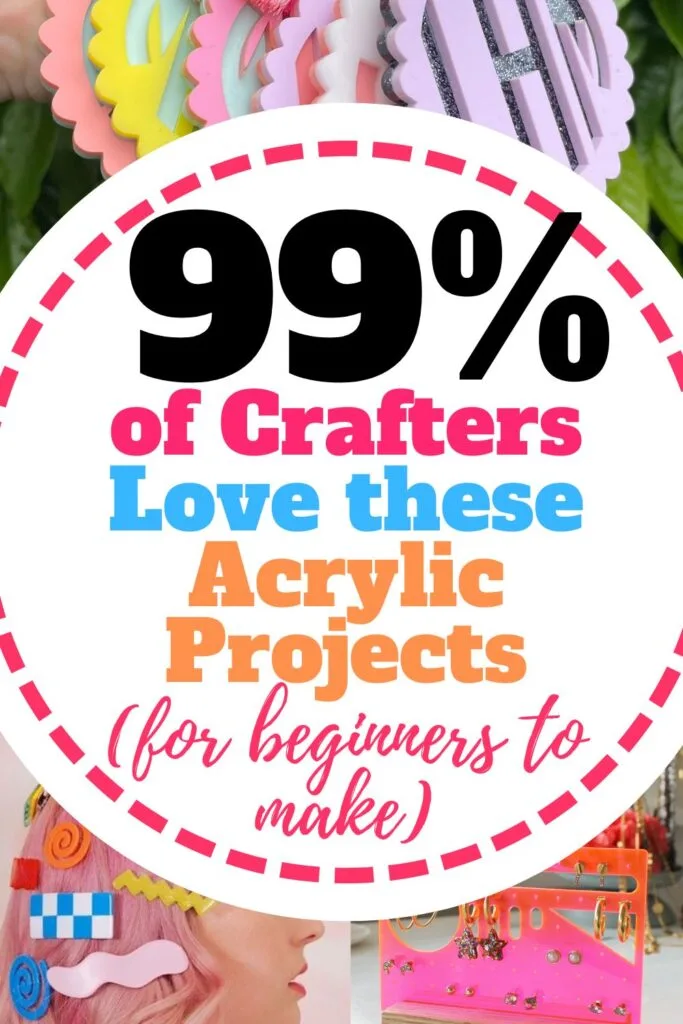 unique acrylic craft items like purse monogram tags, hair clips and a mini jewelry stand