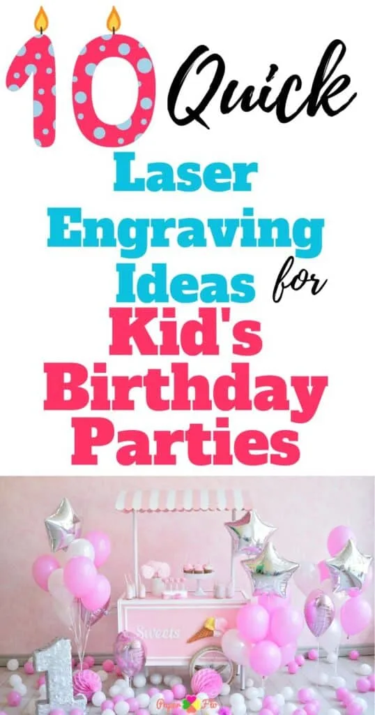 A birthday cake with stars and balloons and birthday party decorations.