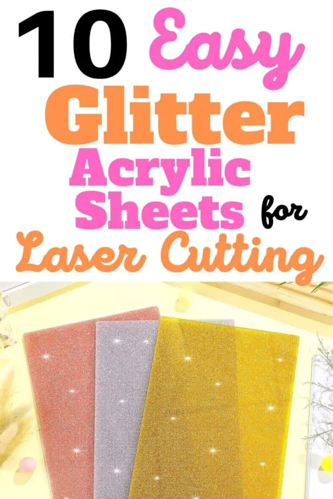 3 glitter acrylic sheets in pastel colors spread out on a desk.