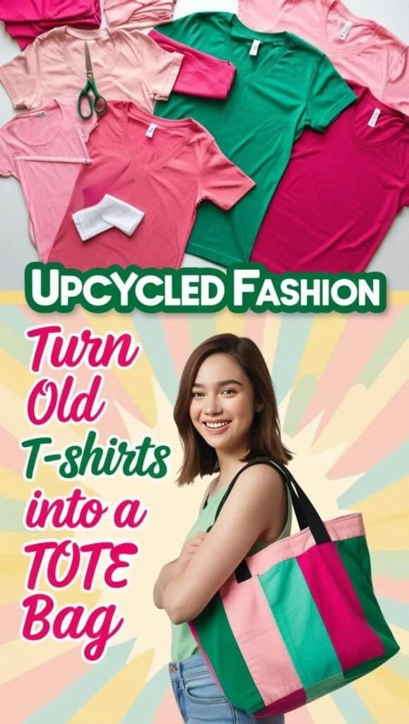 Give your old t-shirts a fresh new life by turning them into colorful, handmade tote bags. This upcycled fashion project is perfect for beginners and makes a great gift or reusable shopping bag. Learn how to sew your own stylish and sustainable accessory.
