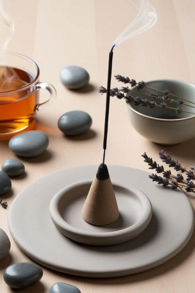 This cone-shaped incense burner is handmade from clay and perfect for cozy evenings at home. Simple to make, yet adds a touch of artisan charm to any room.