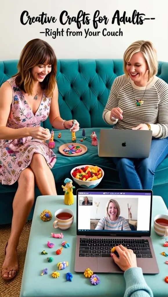 Crafting doesn’t have to be complicated! These creative virtual craft night ideas are perfect for adults who want to have fun, de-stress, and make something cute—all while catching up with friends online.