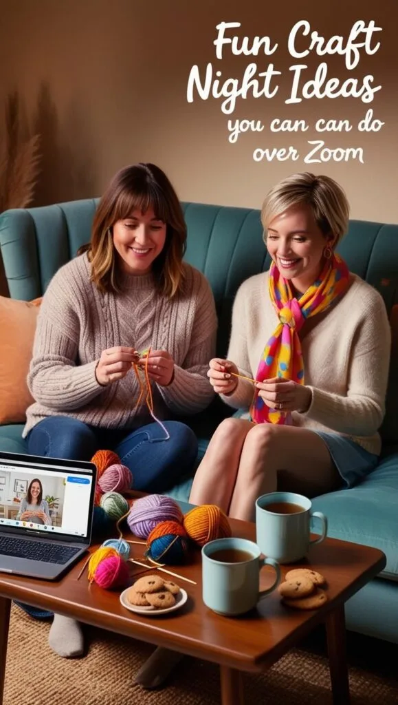 Zoom hangouts just got a whole lot more fun! Check out these adult-friendly craft night ideas featuring yarn, snacks, and laughter. Perfect for crafters of all levels looking for a feel-good night in.