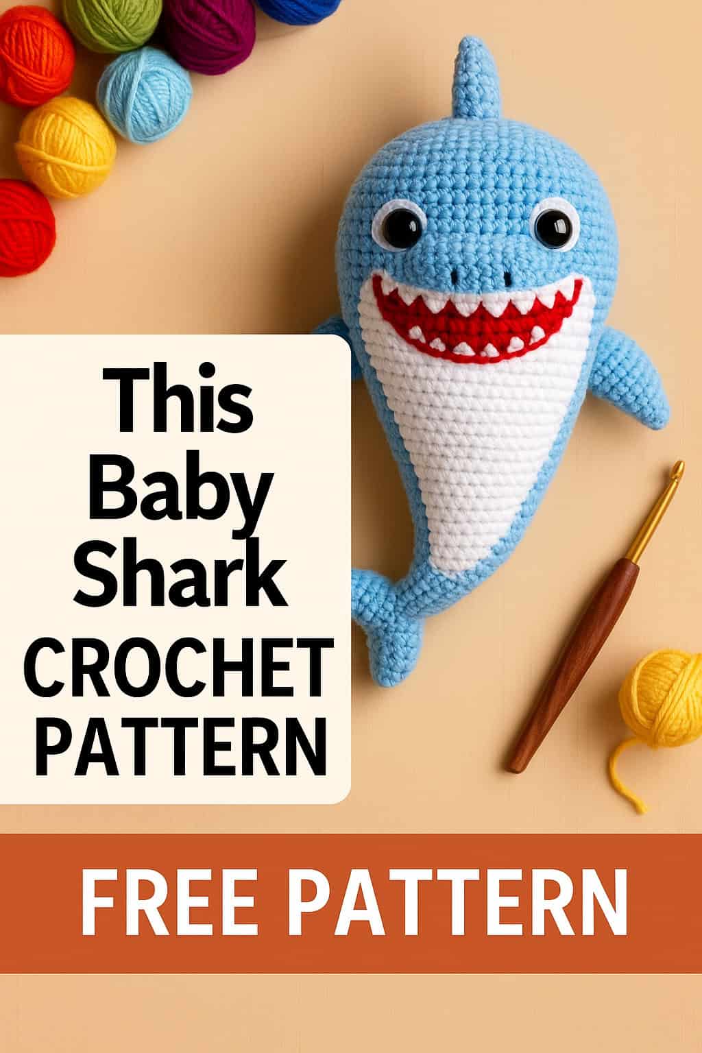This Baby Shark Crochet Pattern Is the Cutest Gift You’ll Make All Year