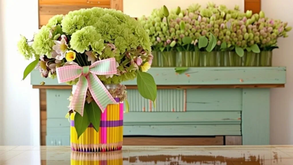 Looking for a teacher gift that’s useful and adorable? This DIY pencil vase is a fun, budget-friendly project you can make in under 20 minutes. Perfect for Teacher Appreciation Week, it doubles as a pencil holder or flower vase. All you need are pencils, a jar, and hot glue! Great gift idea kids can help create.