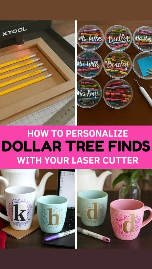 Want to start crafting with your laser cutter or Cricut? These 3 Dollar Tree finds are perfect for beginners! From engraved pencils and Sharpie mugs to personalized supply containers, you’ll love how easy and affordable these projects are. Whether you’re making gifts or crafting to sell, these hacks are budget-friendly and full of charm.