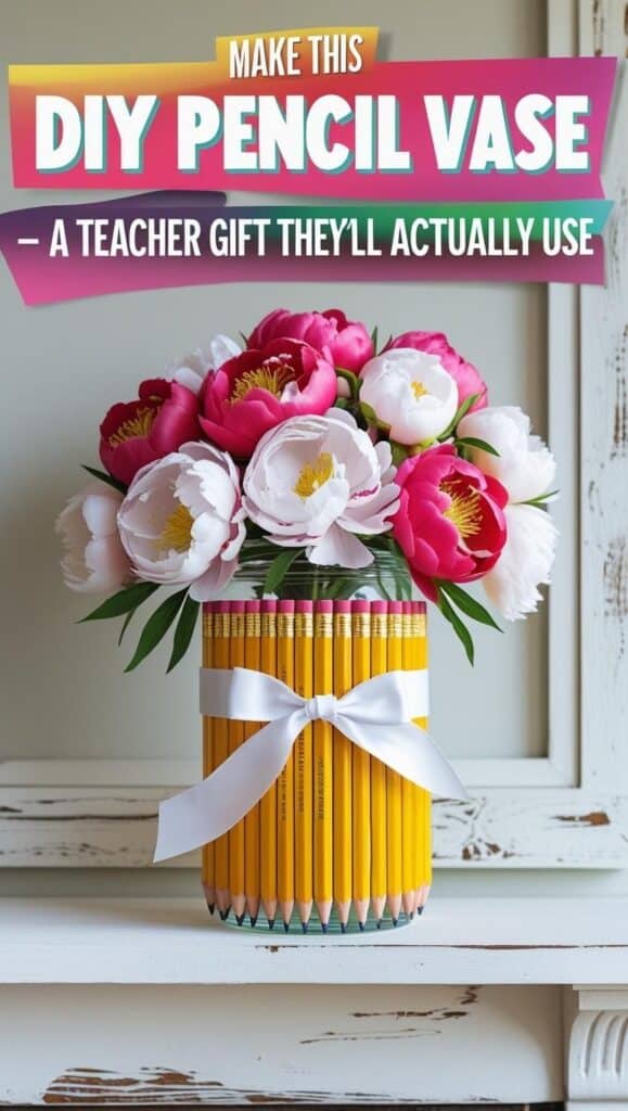 Want a teacher gift that’s both charming and cheap? Learn how to make a pencil vase for under $5! This DIY craft uses everyday supplies to create a cute and useful gift that works as a pen holder or flower vase. A perfect teacher appreciation idea kids can help with—and teachers will actually use.