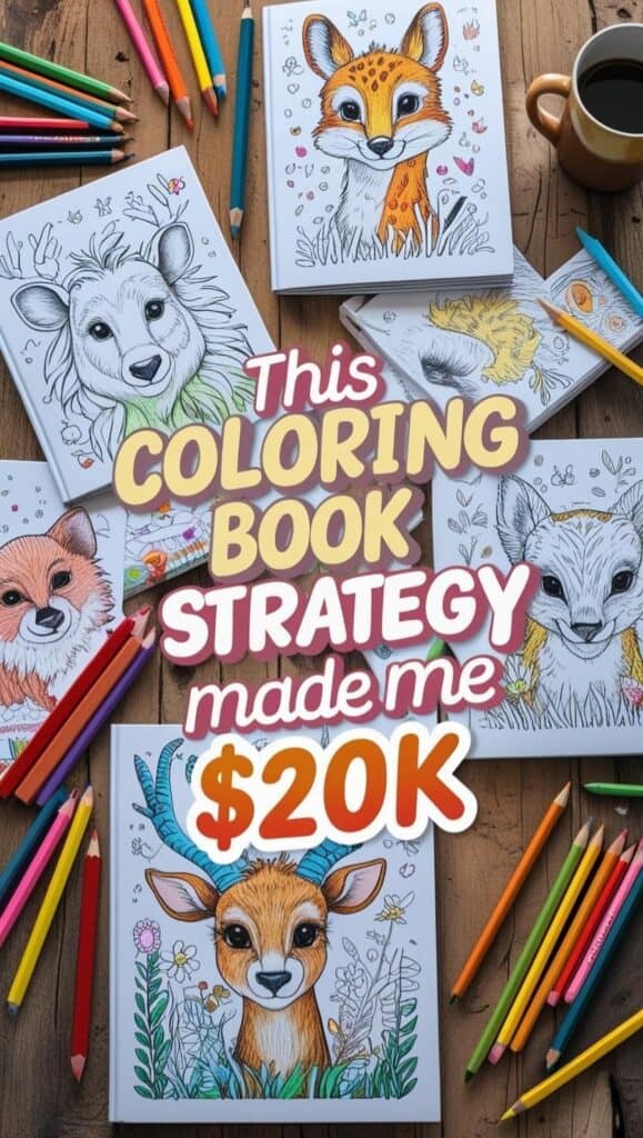 Want to know how to sell coloring books on Amazon without being an artist? In this post, I show you the exact coloring book strategy that helped me earn $20K in passive income. Learn the tools I used (like Canva and KDP), how to create coloring pages, and how to publish your first book. If you're looking for a way to monetize your art or find money making jobs ideas for coloring books, you’ll love this beginner-friendly method.