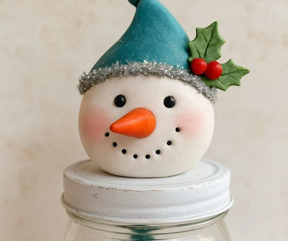 Add rustic charm to your holiday crafts with this adorable handmade snowman ornament! Complete with twigs for arms and a textured clay finish, it&rsquo;s a great addition to any Christmas tree. This DIY snowman craft is easy, budget-friendly, and totally customizable.