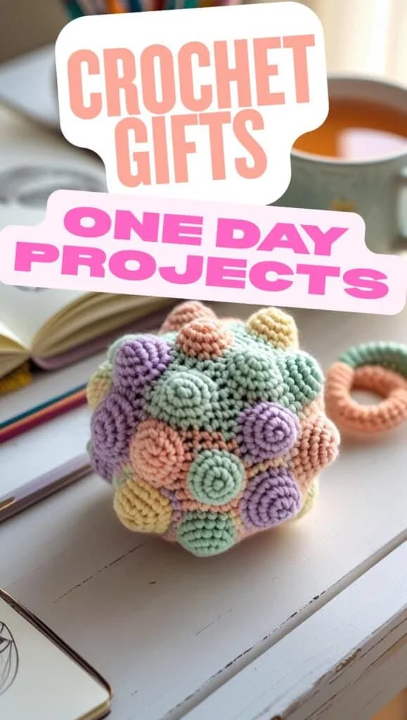 Make this soft, bumpy crochet ball in one sitting! It&rsquo;s a quick and creative gift for babies, kids, or fidget-lovers. This textured pattern is a great use of scrap yarn and adds a playful, handmade touch to your gift stash. It&rsquo;s an ideal crochet project to make and sell, or keep on hand for surprise gifting moments.