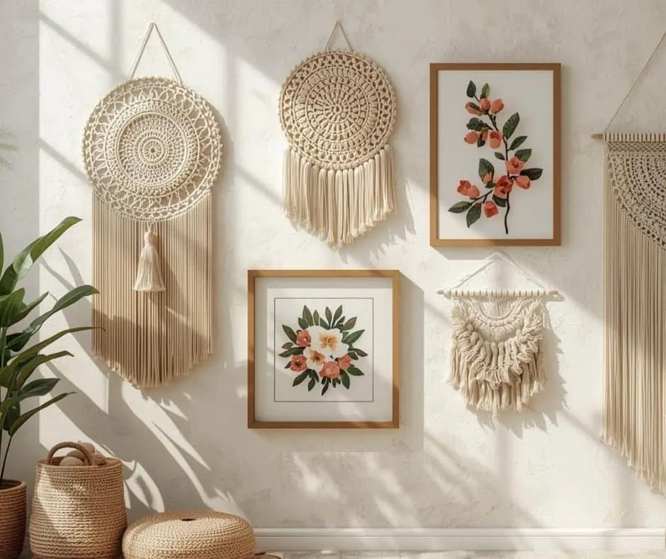 Looking for crochet wall hangings that actually sell? This collection highlights crochet wall decor styles buyers love, from mandalas to fringe designs. Handmade wall hangings are lightweight, customizable, and ideal for Etsy sellers who want to offer statement decor without complex production. Great inspiration for turning crochet skills into sellable home decor.