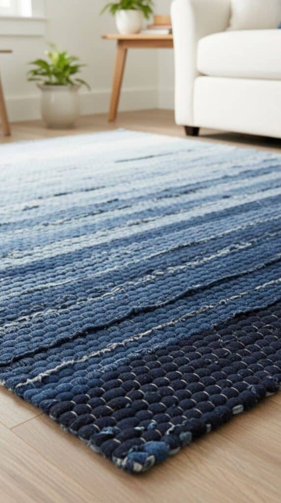 Jeans Rug 7 DIY Rugs You Can Weave Using Old Jeans (Before You Throw Them Away)