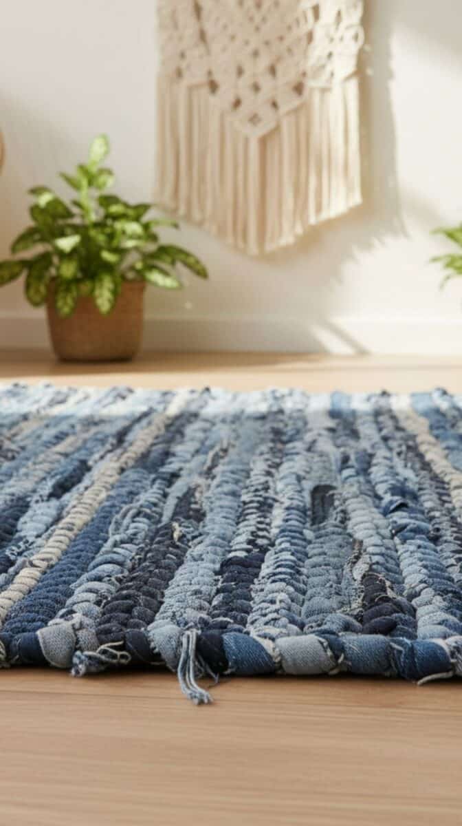 7 DIY Rugs You Can Weave Using Old Jeans (Before You Throw Them Away)