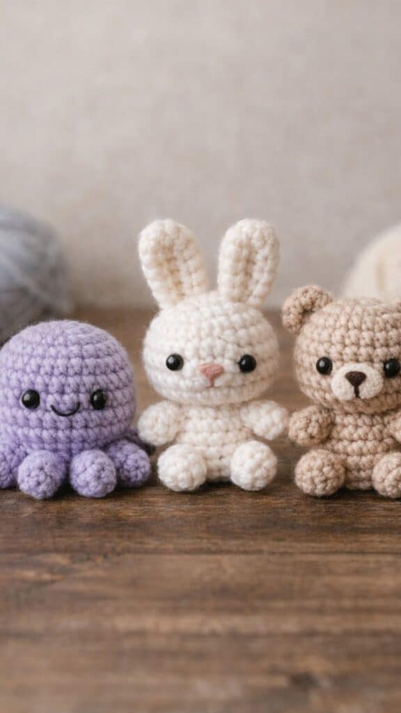 Mini crochet stuffed animals are the cutest way to use up leftover yarn. These small amigurumi patterns are beginner-friendly and perfect for gifts, keychains, or selling online. You can mix colors, create different animals, and customize them easily. If you love easy crochet projects that are quick and profitable, these tiny plushies are a great place to start.